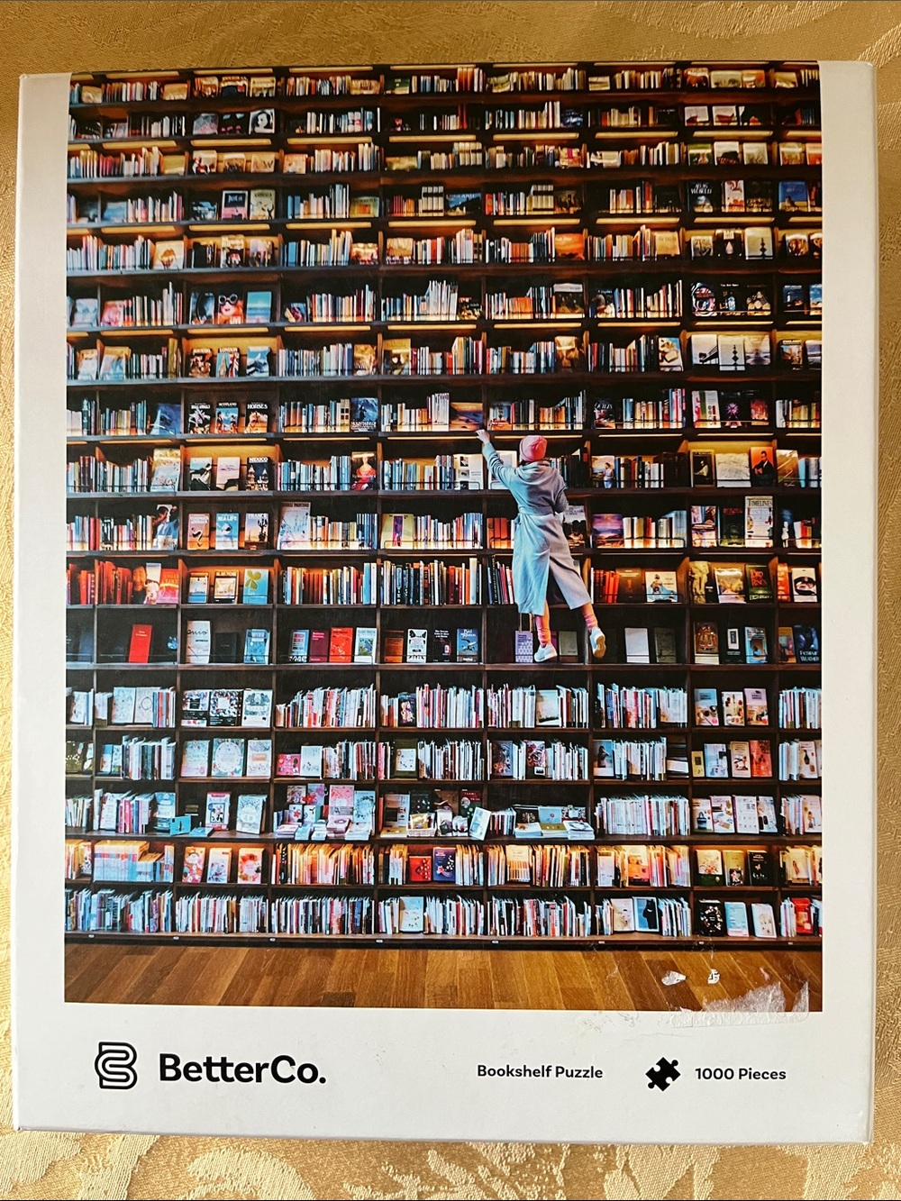 Bookshelf Puzzle–1000 Pieces Colorful Library Wall by BetterCo.